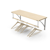 Wall Hanger With Shelf And Hangers PNG & PSD Images