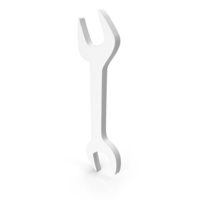 White Wrench Icon PNG & PSD Images