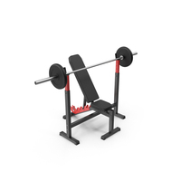 Bench Press With Barbell PNG & PSD Images