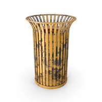 Dirty Metal Street Trashcan PNG & PSD Images