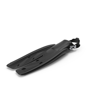Black Open Heel Split Fin PNG & PSD Images