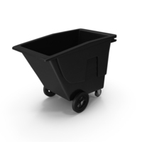 Black Wheeled Trash Can PNG & PSD Images