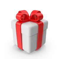 White Gift Box PNG & PSD Images