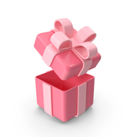 Open Pink Gift Box PNG & PSD Images