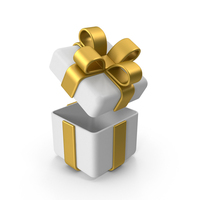 Open White Gift Box PNG & PSD Images