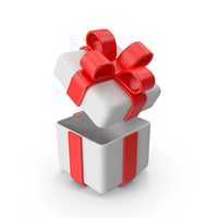 Open White Gift Box PNG & PSD Images