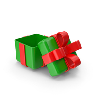Open Green Gift Box PNG & PSD Images