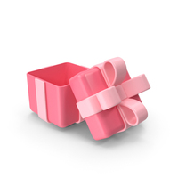 Open Pink Gift Box PNG & PSD Images