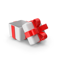 Open White Gift Box PNG & PSD Images