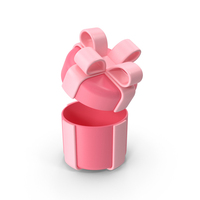 Open Pink Gift Box PNG & PSD Images