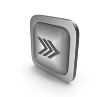 Arrows Grayscale Icon Square Button PNG & PSD Images
