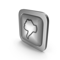 Dislike Grayscale Icon Square Button PNG & PSD Images