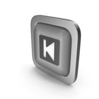Movie Player Grayscale Icon Square Button PNG & PSD Images