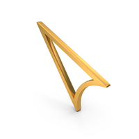Gold Cursor Outline Icon PNG & PSD Images