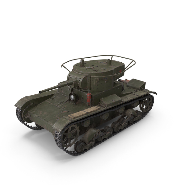 WW2 Soviet Light Battle Tank PNG & PSD Images