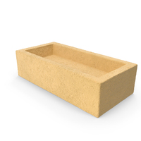 Calcium Silicate Block Frogged Yellow PNG & PSD Images