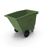 Wheeled Garbage Can Green PNG & PSD Images