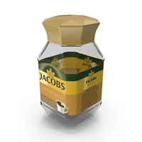 Empty Jacobs Coffee 95g Jar PNG & PSD Images