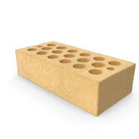 Hollow Ochre Calcium Silicate Block PNG & PSD Images