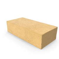 Ochre Solid Calcium Silicate Block PNG & PSD Images