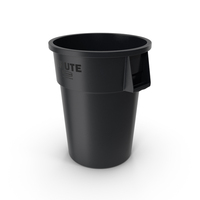 Rubbermaid Brute Commercial Trash Can Black PNG & PSD Images