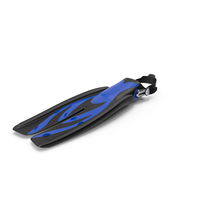 Twin Jet Open Heel Split Fin Blue PNG & PSD Images