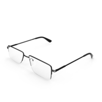 Rectangular Reading Glasses With Black Frame PNG & PSD Images