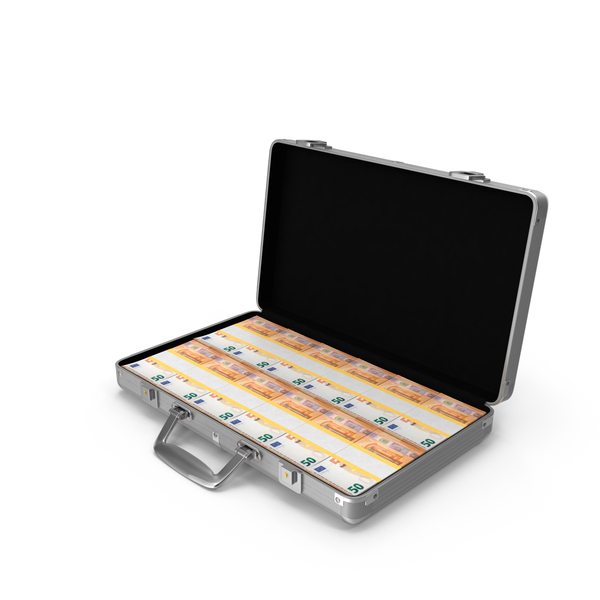 Case Full of 50 Euro PNG & PSD Images