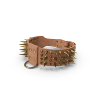 Spiked Tough Leather Dog Collar PNG & PSD Images