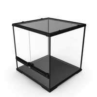 Small Empty Cubic Terrarium PNG & PSD Images