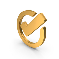 Gold Check Mark Icon PNG & PSD Images