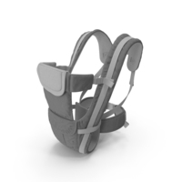 Adjustable Infant Carrier Grey Straight Position PNG & PSD Images