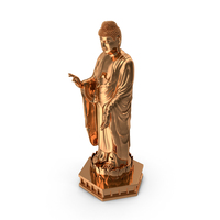 Buddha Small Golden Statue PNG & PSD Images