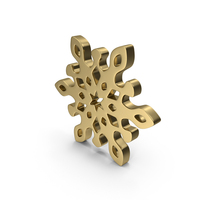 Gold Snowflake PNG & PSD Images