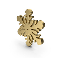 Gold Snowflake PNG & PSD Images