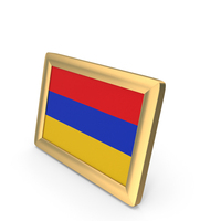 Armenia Flag Golden Desktop Photo Frame PNG & PSD Images
