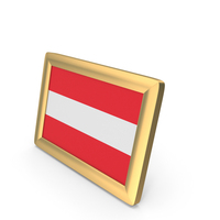 Austria Flag Golden Desktop Photo Frame PNG & PSD Images