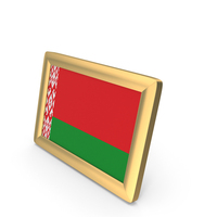Belarus Flag Golden Desktop Photo Frame PNG & PSD Images