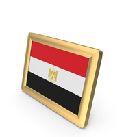 Egypt Flag Golden Desktop Photo Frame PNG & PSD Images