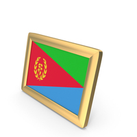Eritrea Flag Golden Desktop Photo Frame PNG & PSD Images