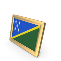 Solomon Flag Golden Desktop Photo Frame PNG & PSD Images