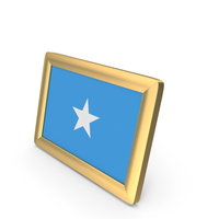 Somalia Flag Golden Desktop Photo Frame PNG & PSD Images