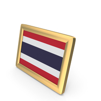 Thailand Flag Golden Desktop Photo Frame PNG & PSD Images