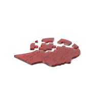 Glass Puzzle Head PNG & PSD Images