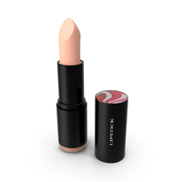 Coral Round Lipstick Open PNG & PSD Images
