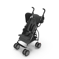 Lightweight Compact Baby Stroller With Bag PNG & PSD Images