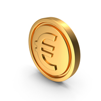 Gold Euro Symbol PNG & PSD Images