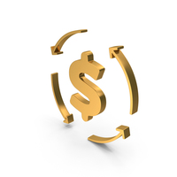 Circular Arrows Dollar Symbol PNG & PSD Images
