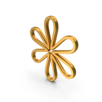 Out Line Asterisk Icon Gold PNG & PSD Images