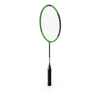 Badminton Racket Green PNG & PSD Images